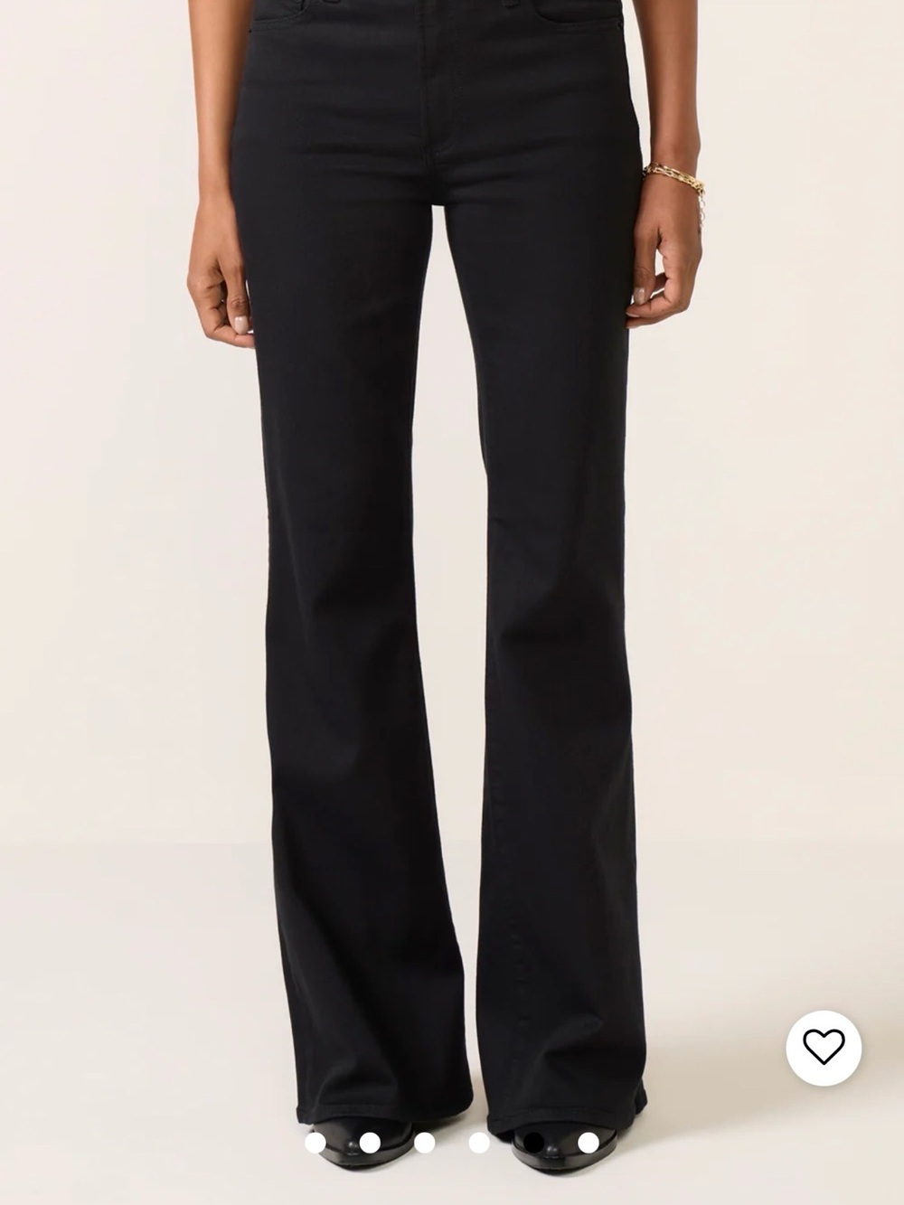 pistola Black High-Rise Flare Jeans
